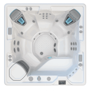 HotSpring Highlife Vanguard Whirlpool 2024 – Premium-Spa-Layout mit Massagezonen und moderner LED-Steuerung.